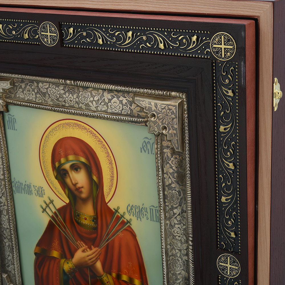Икона в киоте «Божья Матерь Умягчение злых сердец» 44х48 см - интернет магазин Русь Велика я фото 3