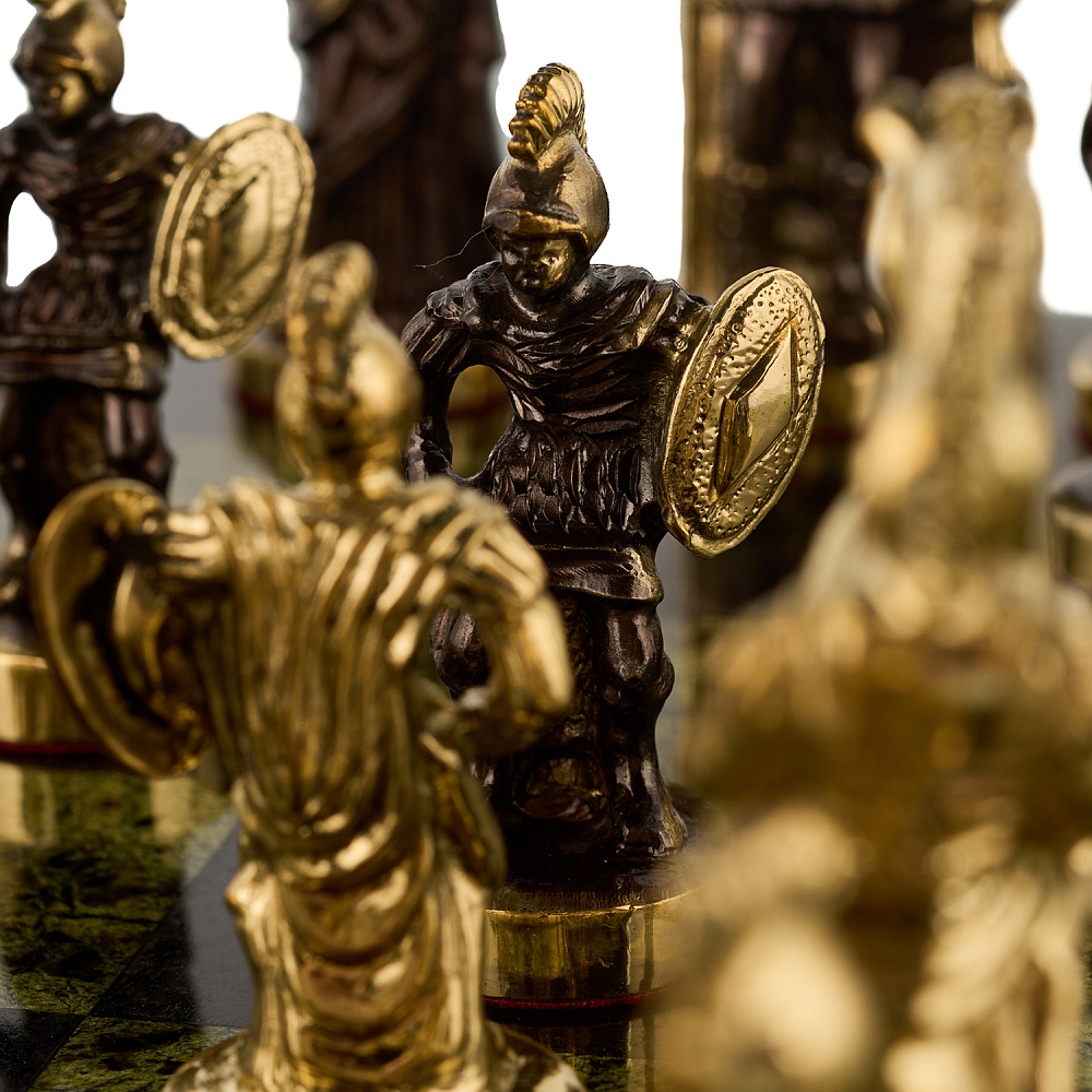 Шахматы из камня и бронзы «Римские» 40х40 см - интернет магазин Русь Велика я фото 7