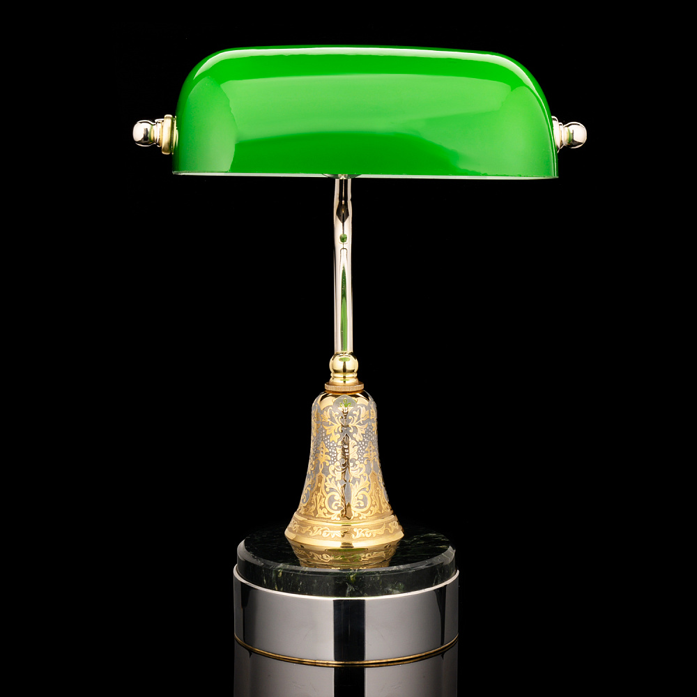 Лампа настольная с позолотой. Златоуст - интернет магазин Русь Велика я фото 2