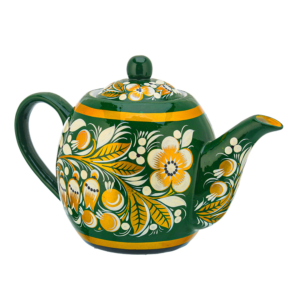 Чайник заварочный 400 мл «Цветы». Хохлома - интернет магазин Русь Велика я фото 2