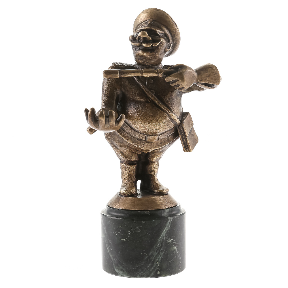 Бронзовая статуэтка полицейского «Убедительный cотрудник» - интернет магазин Русь Велика я фото 1