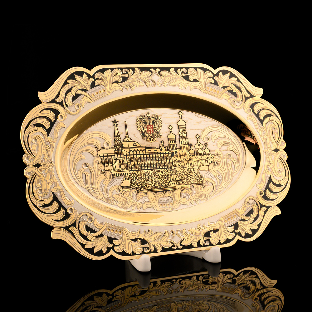 Питейный набор на 3 персоны «Кремль. Герб РФ». Златоуст - интернет магазин Русь Велика я фото 2