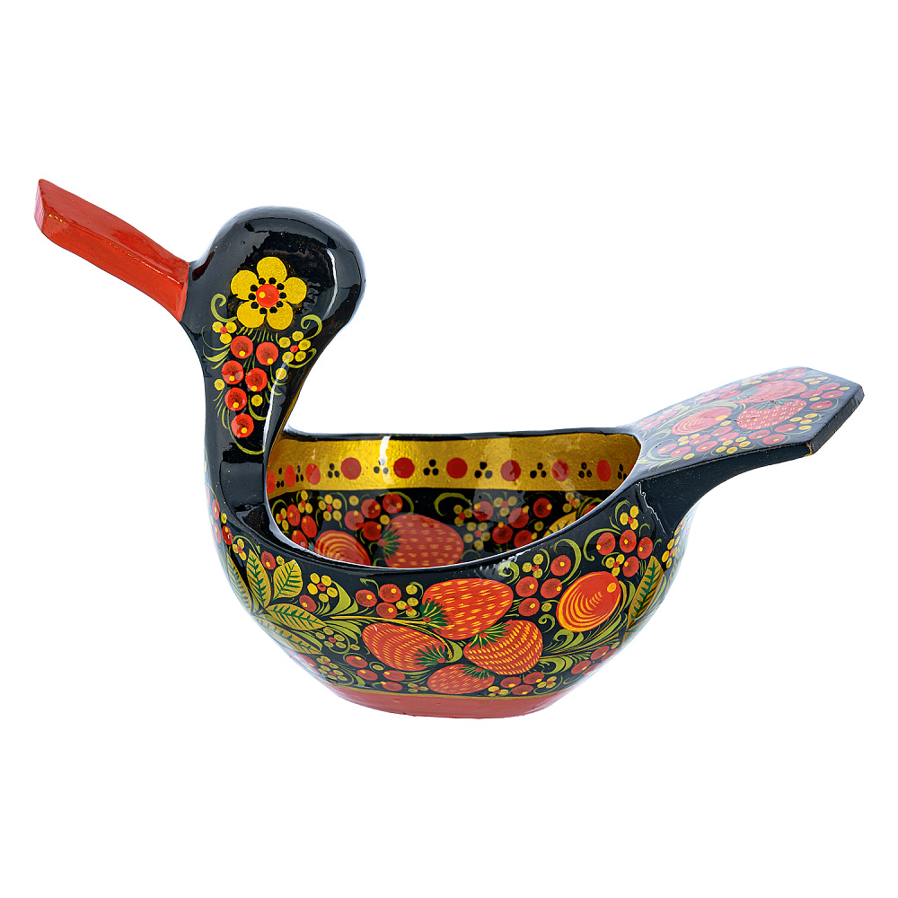 Ковш «Утка». Хохлома - интернет магазин Русь Велика я 