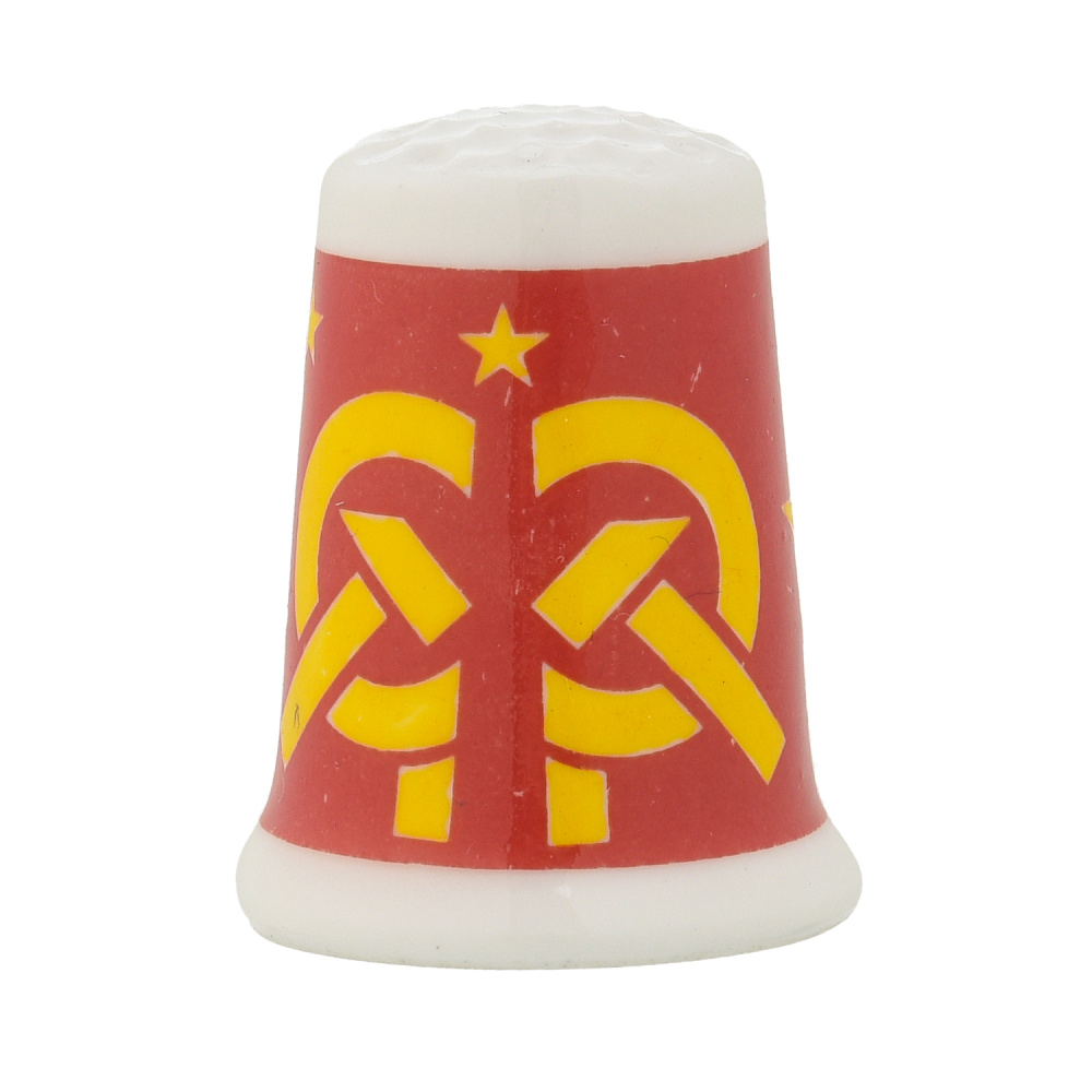 Наперсток фарфоровый «СССР» - интернет магазин Русь Велика я фото 1