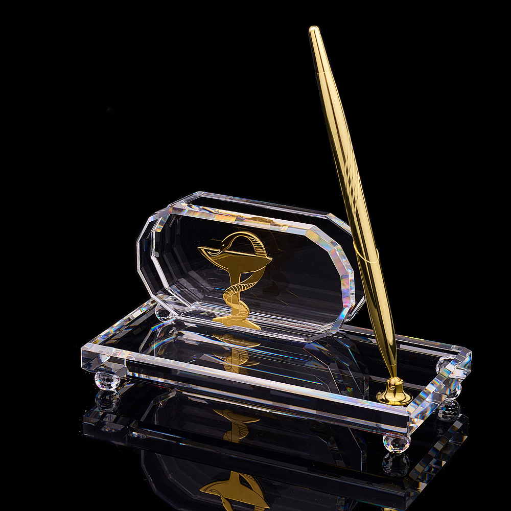 Настольный набор из хрусталя «Медицина» Asfour Crystal - интернет магазин Русь Велика я 