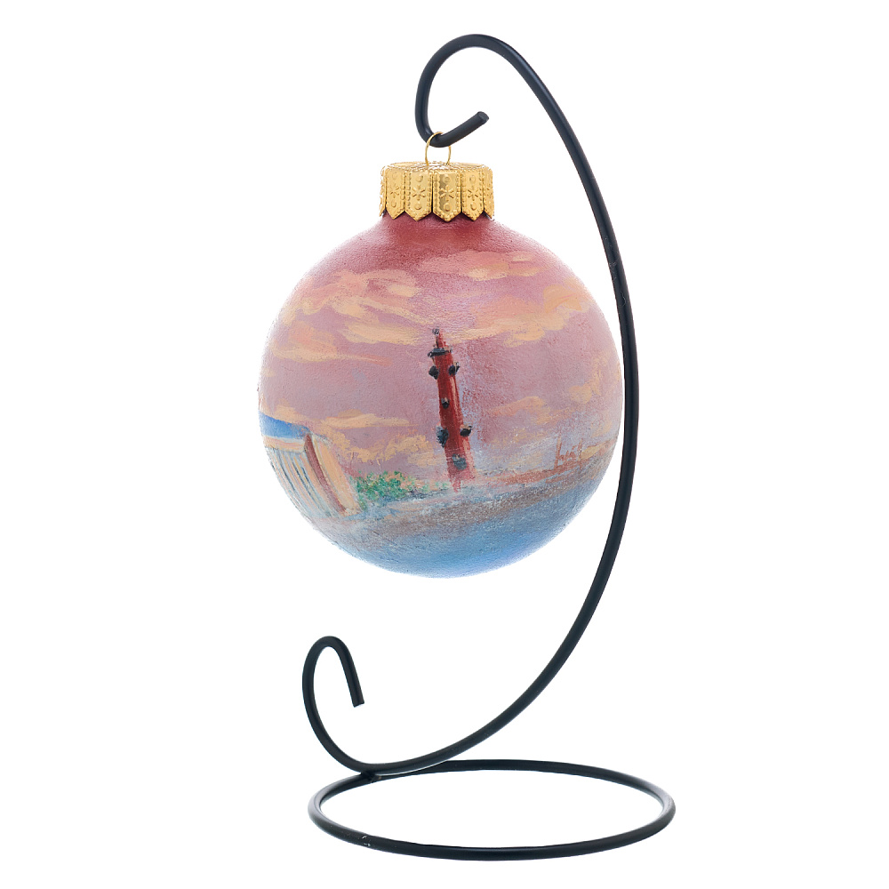 Елочный шар с ручной росписью «Санкт-Петербург. Музей» - интернет магазин Русь Велика я фото 1
