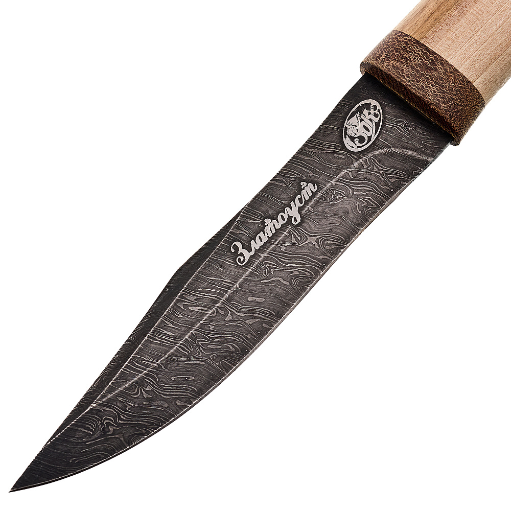 Нож сувенирный из дамасской стали «Олимп-6». Златоуст - интернет магазин Русь Велика я фото 4