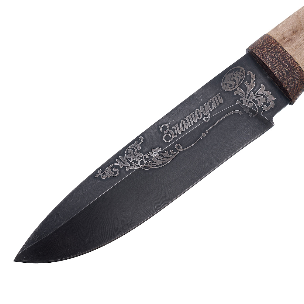 Нож сувенирный из дамасской стали «Урал». Златоуст - интернет магазин Русь Велика я фото 4