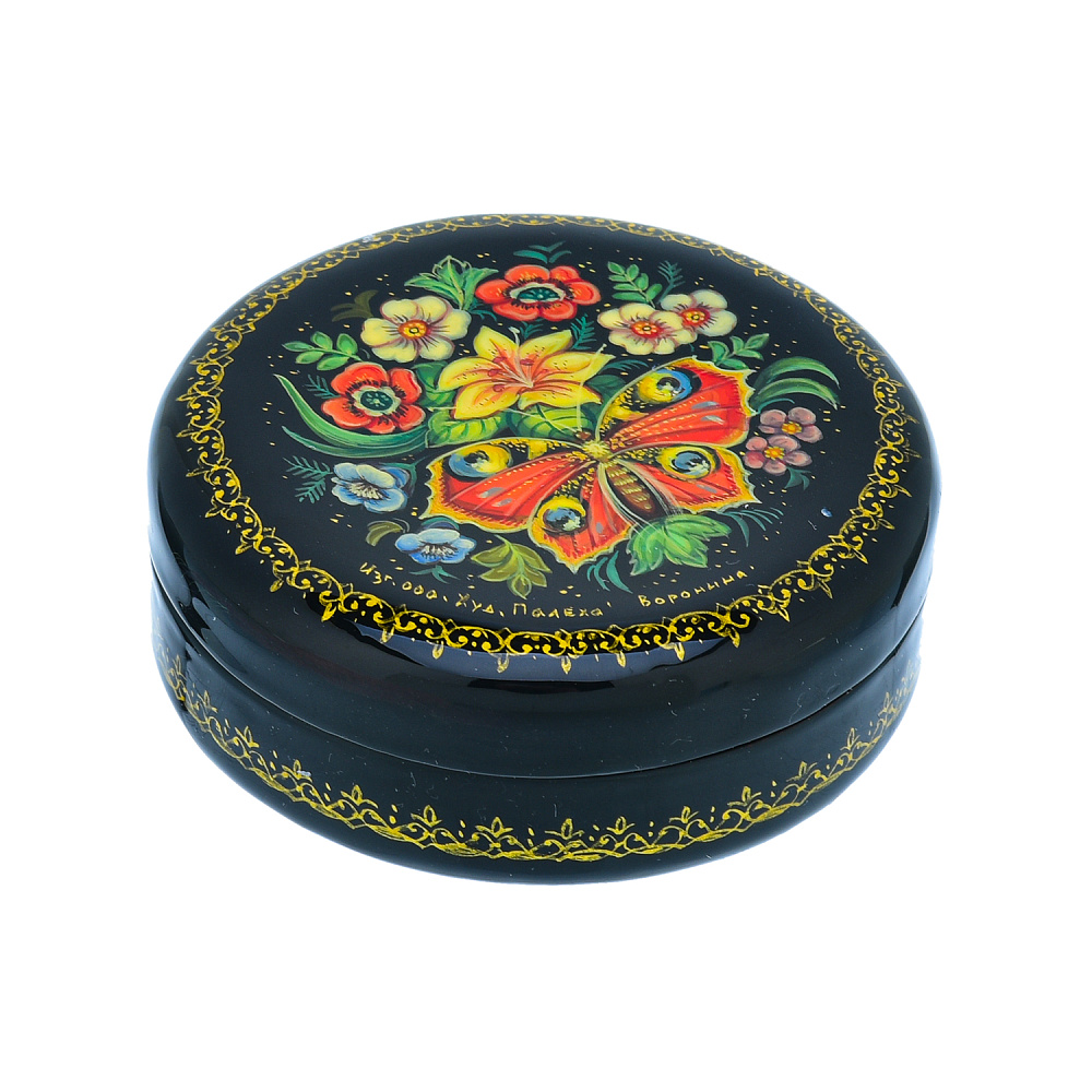 Шкатулка с художественной росписью «Цветы» - интернет магазин Русь Велика я фото 1