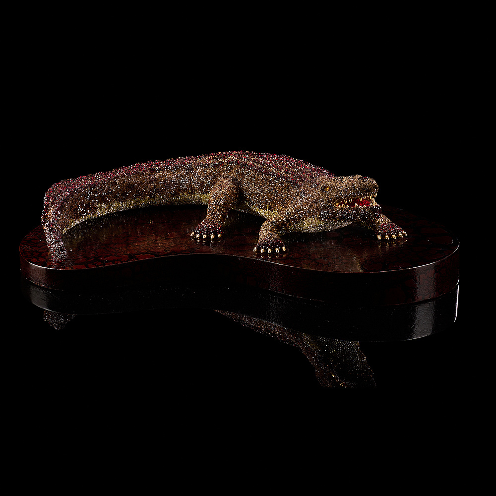 Скульптура с хрустальными стразами «Крокодил» - интернет магазин Русь Велика я фото 6