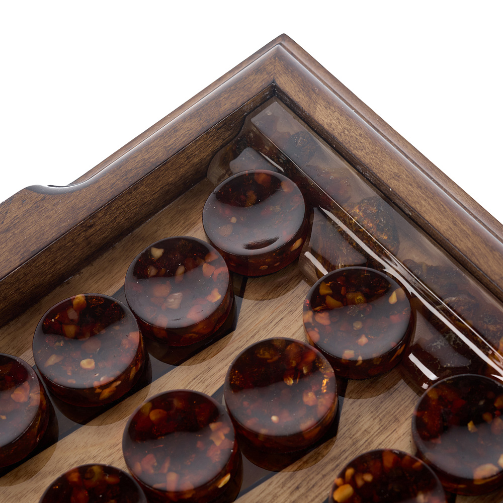 Нарды янтарные «Герб РФ» 56х30 см - интернет магазин Русь Велика я фото 9