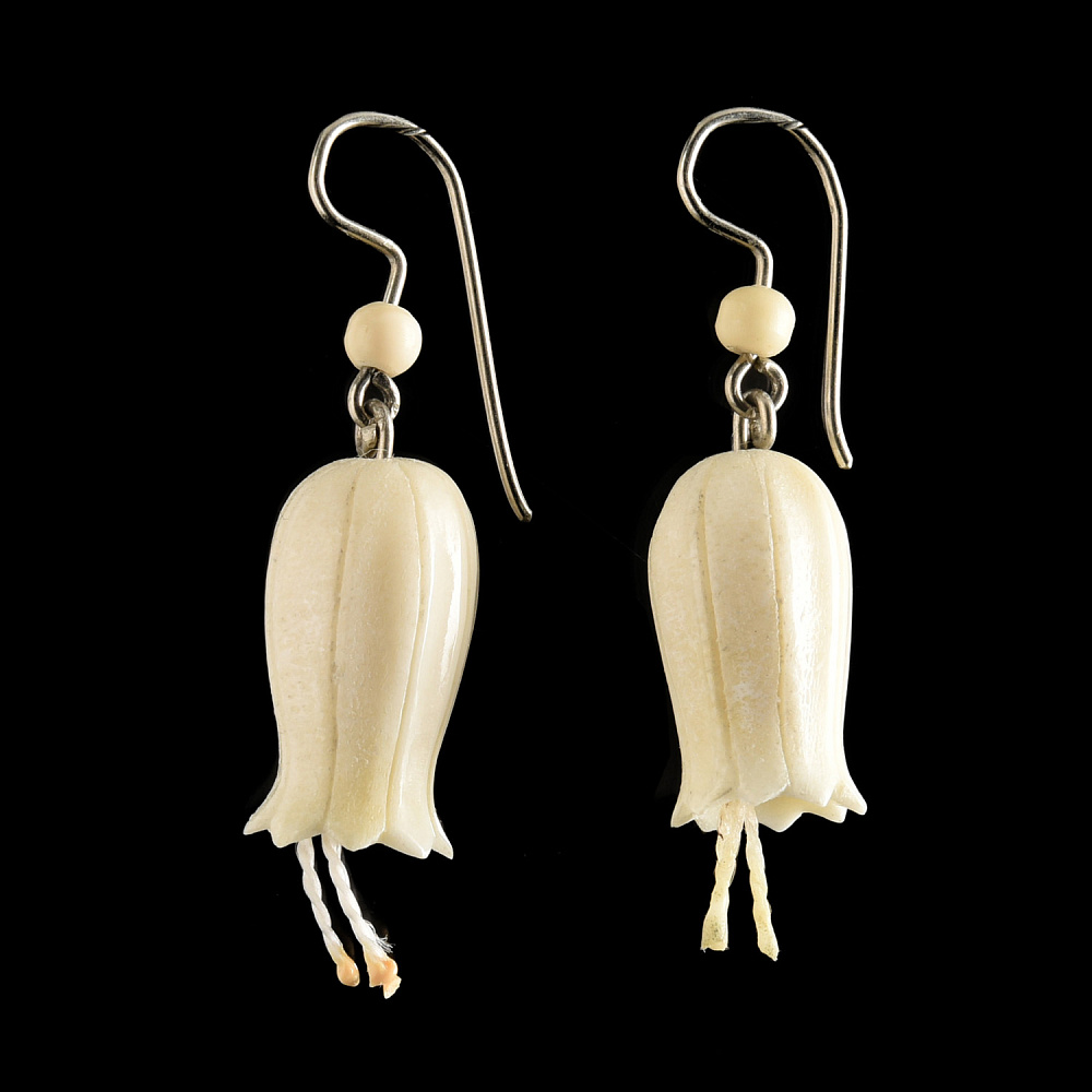 Серьги из бивня мамонта «Бутон» - интернет магазин Русь Велика я 