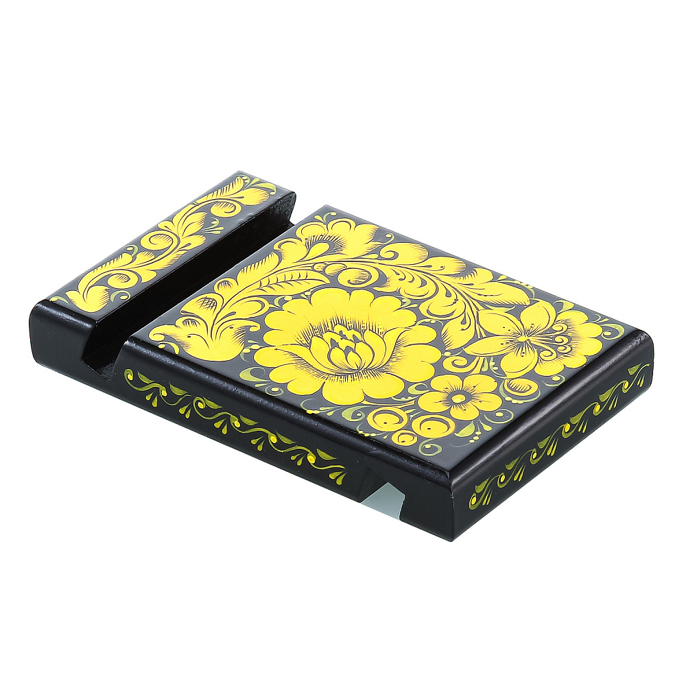 Настольный набор из дерева «Черная кудрина». Хохлома - интернет магазин Русь Велика я фото 14