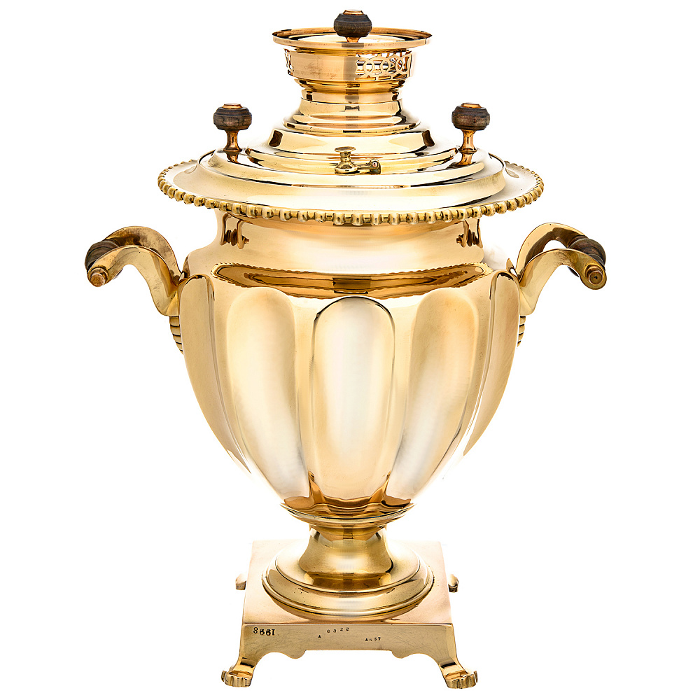 Самовар Воронцова латунный жаровой 7л - интернет магазин Русь Велика я фото 3