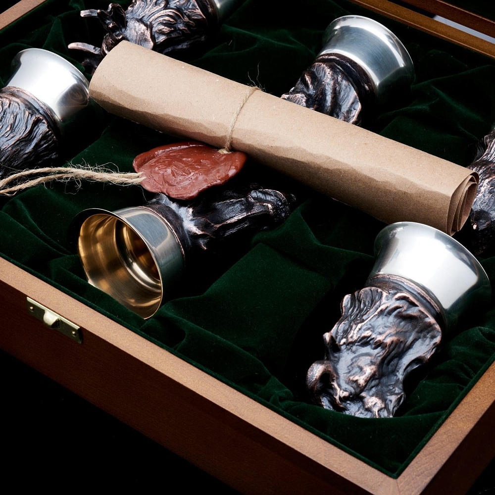 Набор стопок «Охота» (6 шт.) - интернет магазин Русь Велика я фото 2