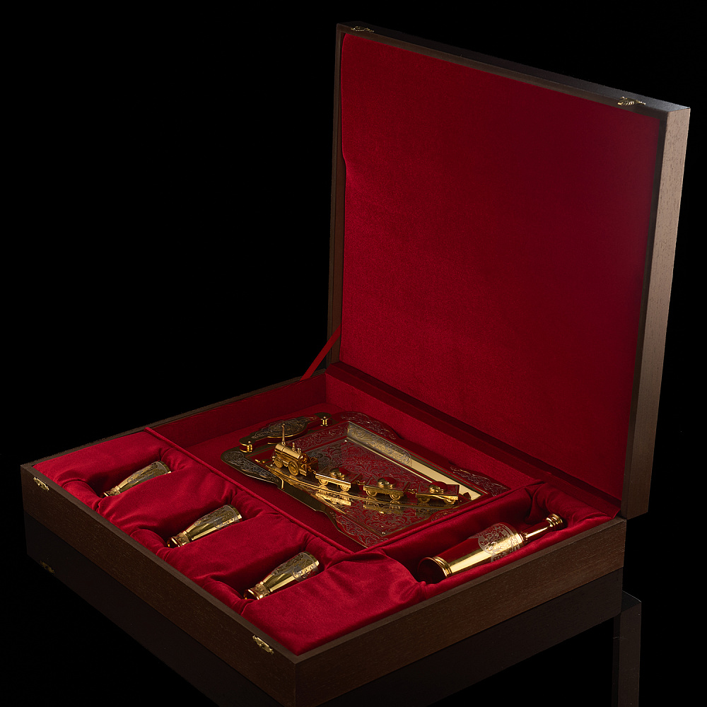 Питейный набор на 3 персоны «Паровоз». Златоуст - интернет магазин Русь Велика я фото 6