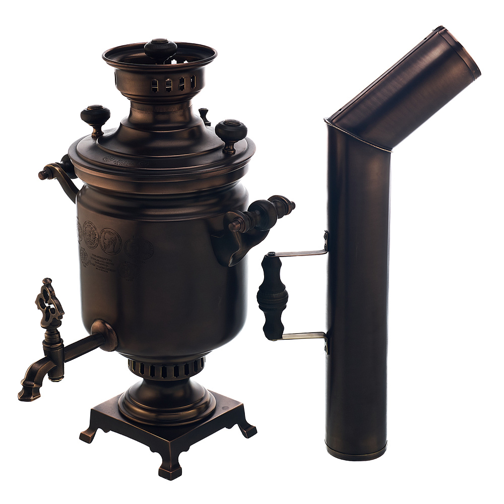 Самовар жаровой 3 л медальный. Клейма Баташева - интернет магазин Русь Велика я 