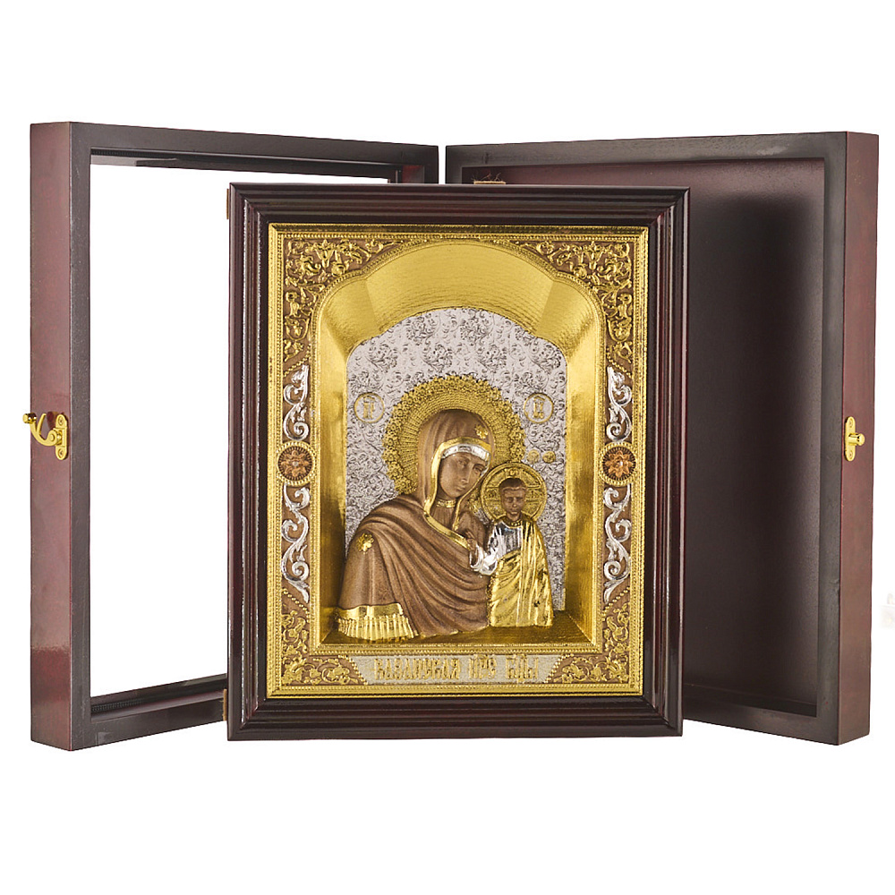Икона в киоте «Казанская Божья Матерь» 38х32 см - интернет магазин Русь Велика я фото 2