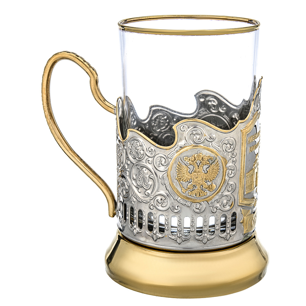 Подстаканник никелированный «Киевский вокзал» - интернет магазин Русь Велика я фото 2