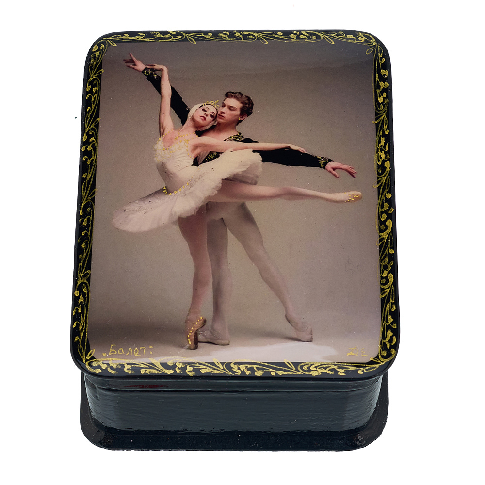 Шкатулка из папье-маше «Балет» - интернет магазин Русь Велика я 