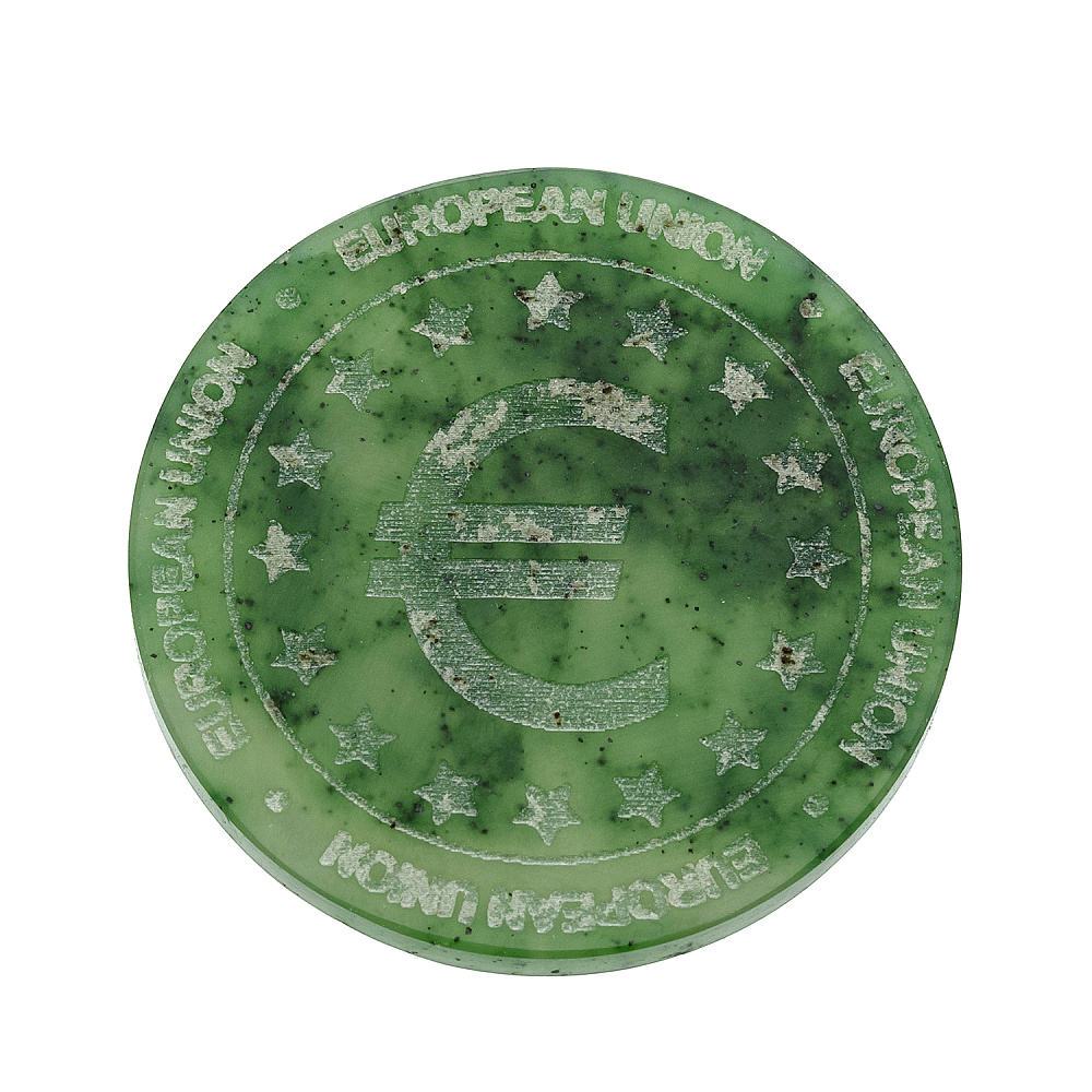 Монета из нефрита «Доллар и евро» - интернет магазин Русь Велика я 