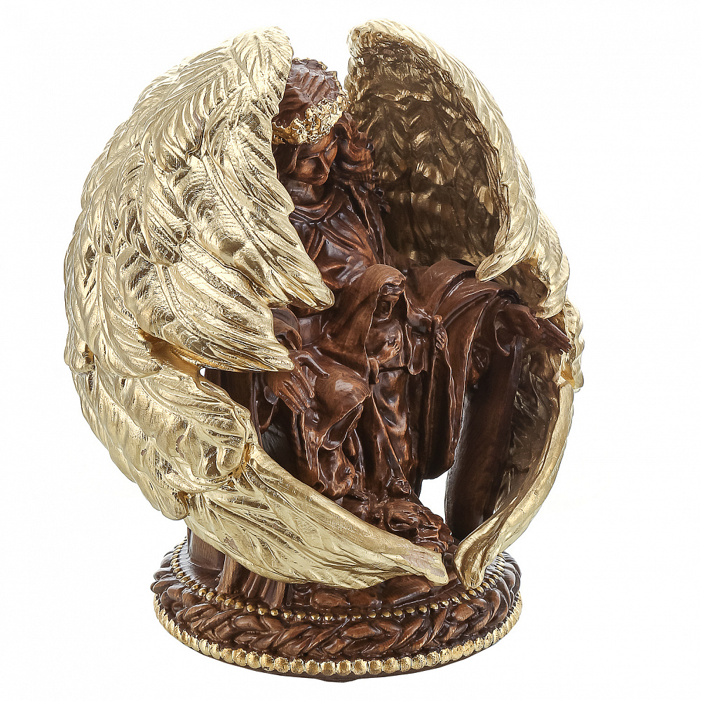 Деревянная резная скульптура «Ангел». Высота 31,5 см - интернет магазин Русь Велика я фото 2