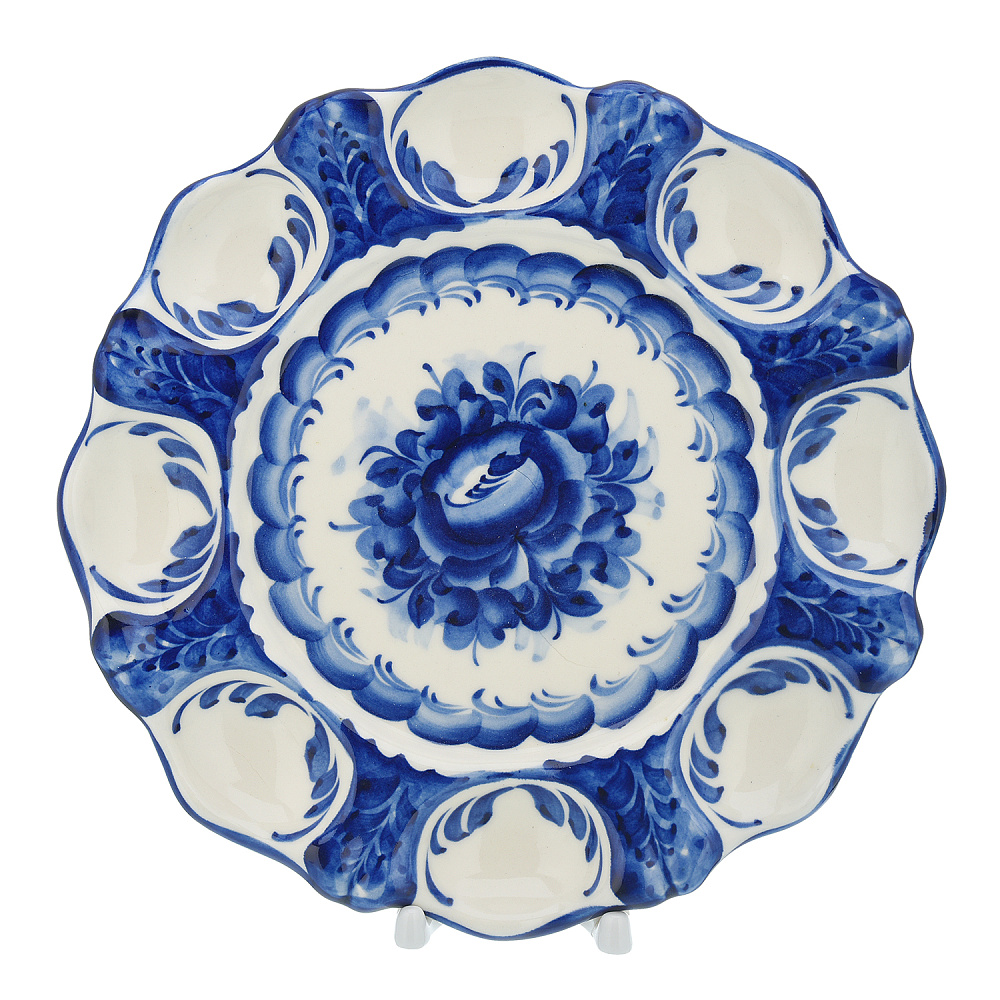 Пасхальница на 8 яиц. Гжель - интернет магазин Русь Велика я фото 2