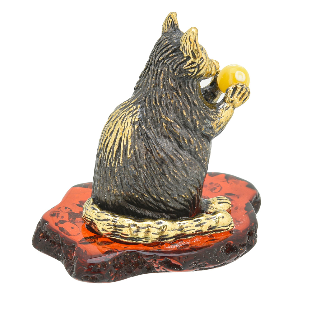 Статуэтка с янтарем «Енот Мико» - интернет магазин Русь Велика я фото 2