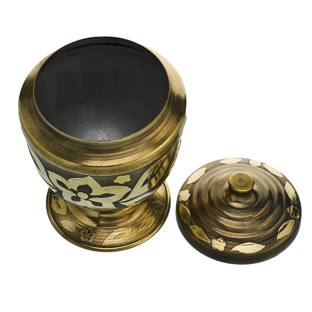 Самовар комбинированный 7 л с гравировкой «Цветочек» - интернет магазин Русь Велика я фото 10