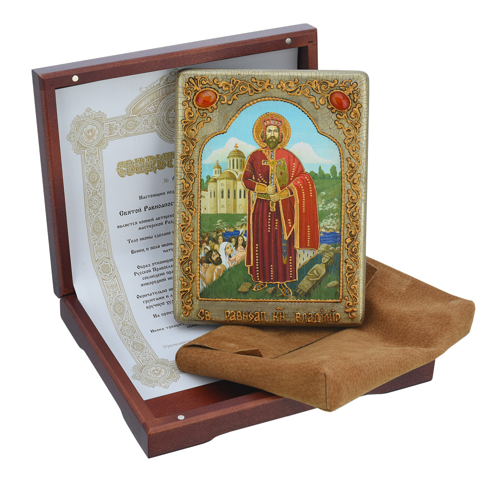 Икона «Князь Владимир» 15х20 см - интернет магазин Русь Велика я фото 1