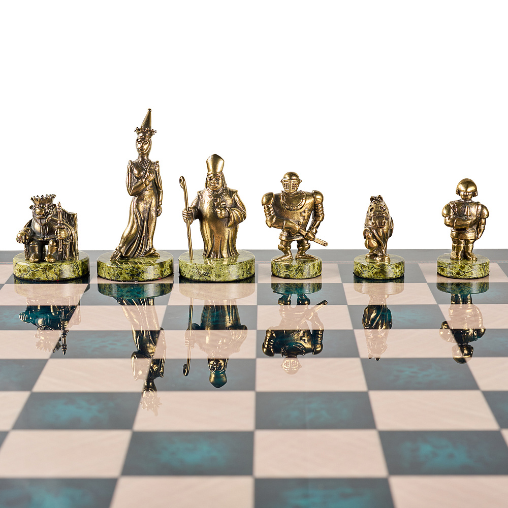 Шахматы с фигурами из бронзы «Европа» 48х48 см - интернет магазин Русь Велика я фото 3