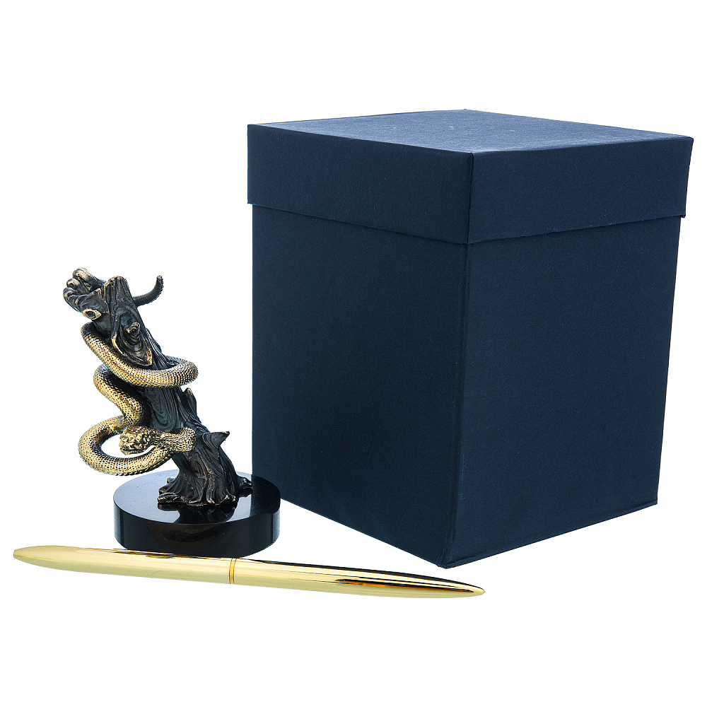 Змея Символ 2025 года. Подставка с ручкой «Змея». Златоуст - интернет магазин Русь Велика я фото 2