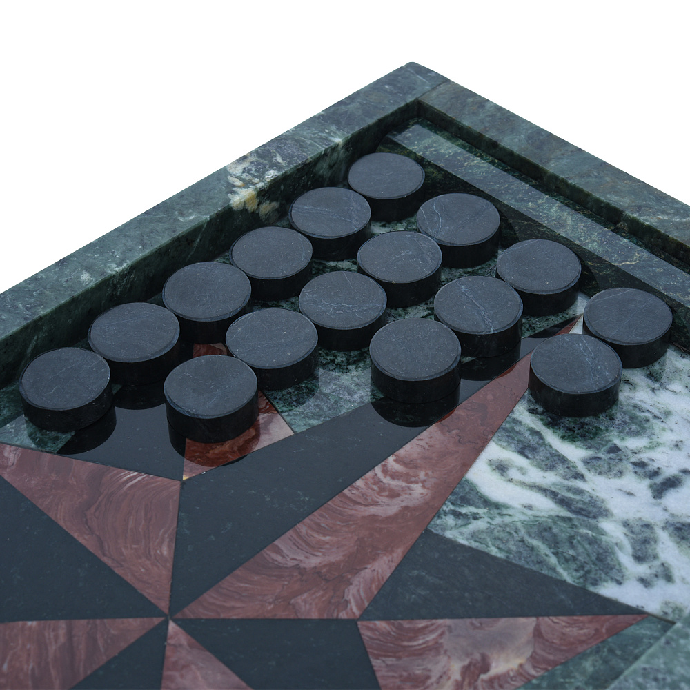 Нарды из натурального камня «Звезда» 43х23 см - интернет магазин Русь Велика я фото 3