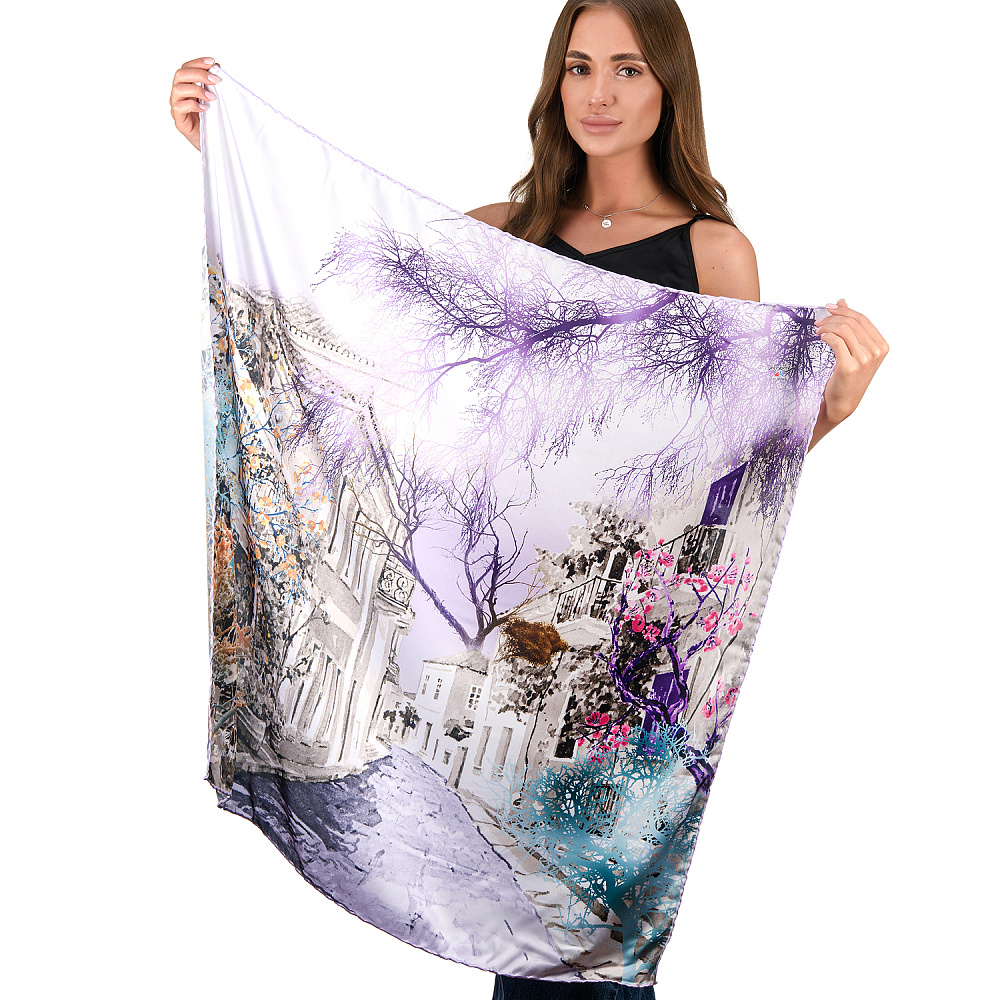 Платок шелковый 89х89 см - интернет магазин Русь Велика я фото 1