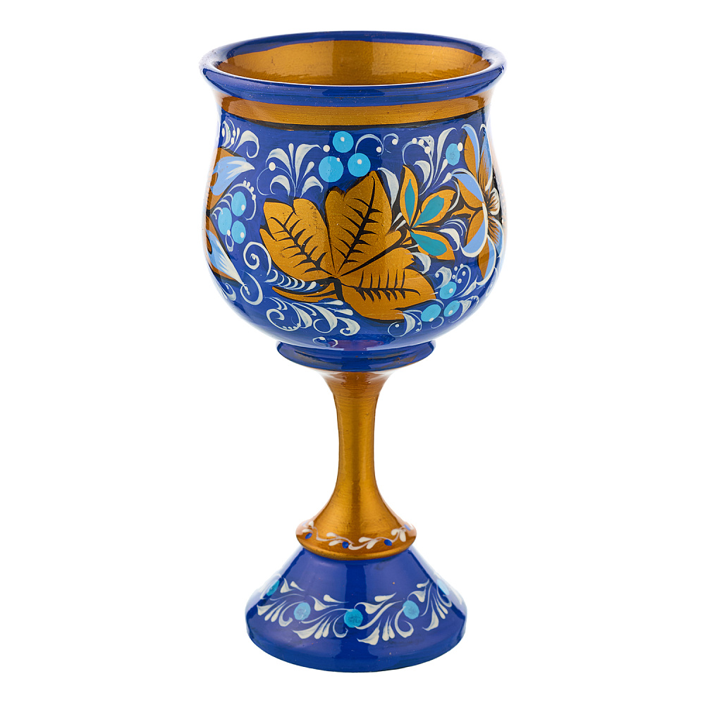 Питейный набор для шампанского «Цветы». Хохлома - интернет магазин Русь Велика я фото 7