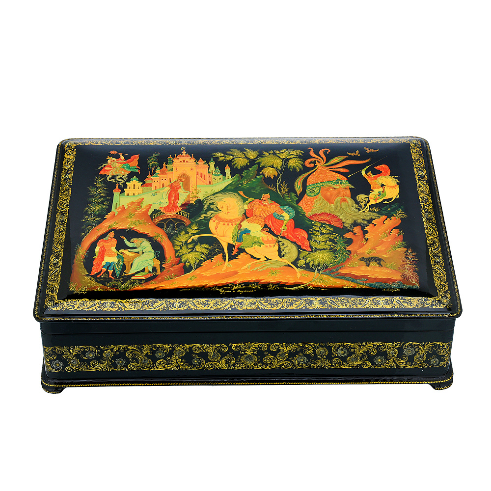 Шкатулка с художественной росписью «Руслан и Людмила» - интернет магазин Русь Велика я фото 2