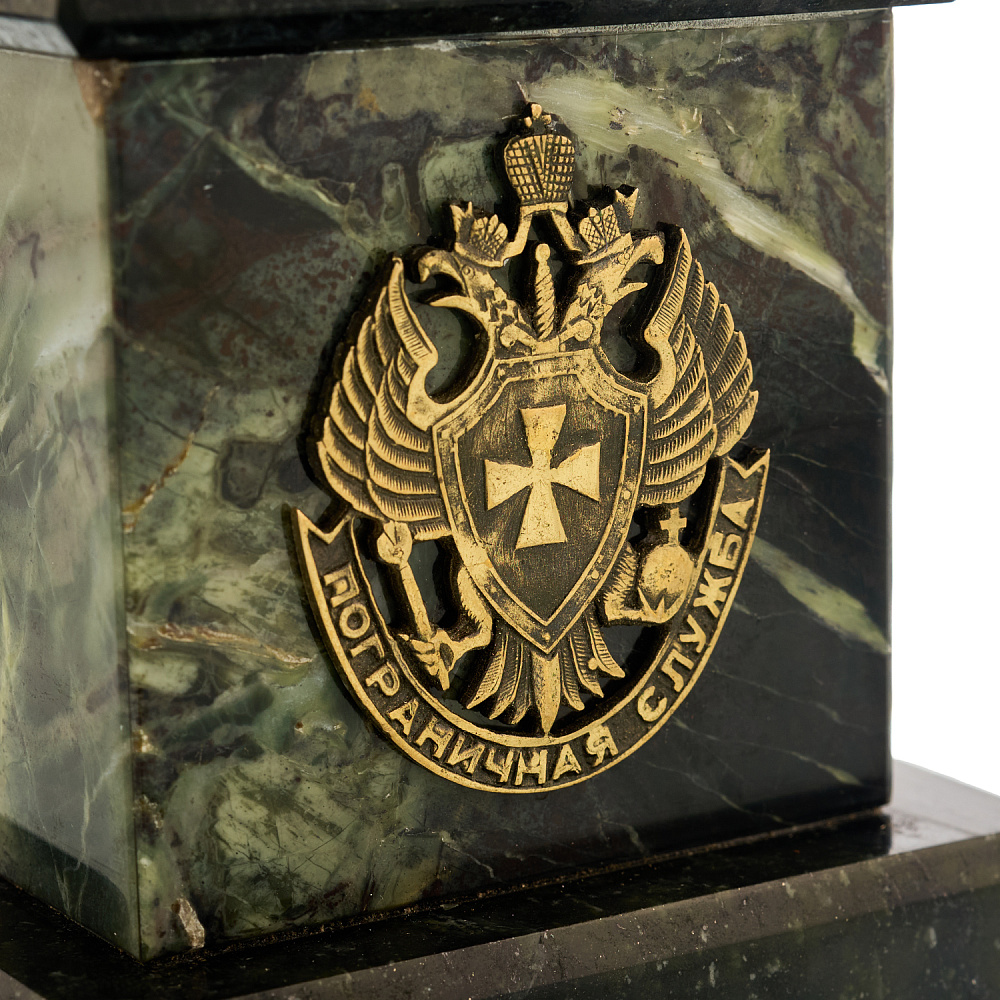 Статуэтка из бронзы и камня «Пограничник» - интернет магазин Русь Велика я фото 4