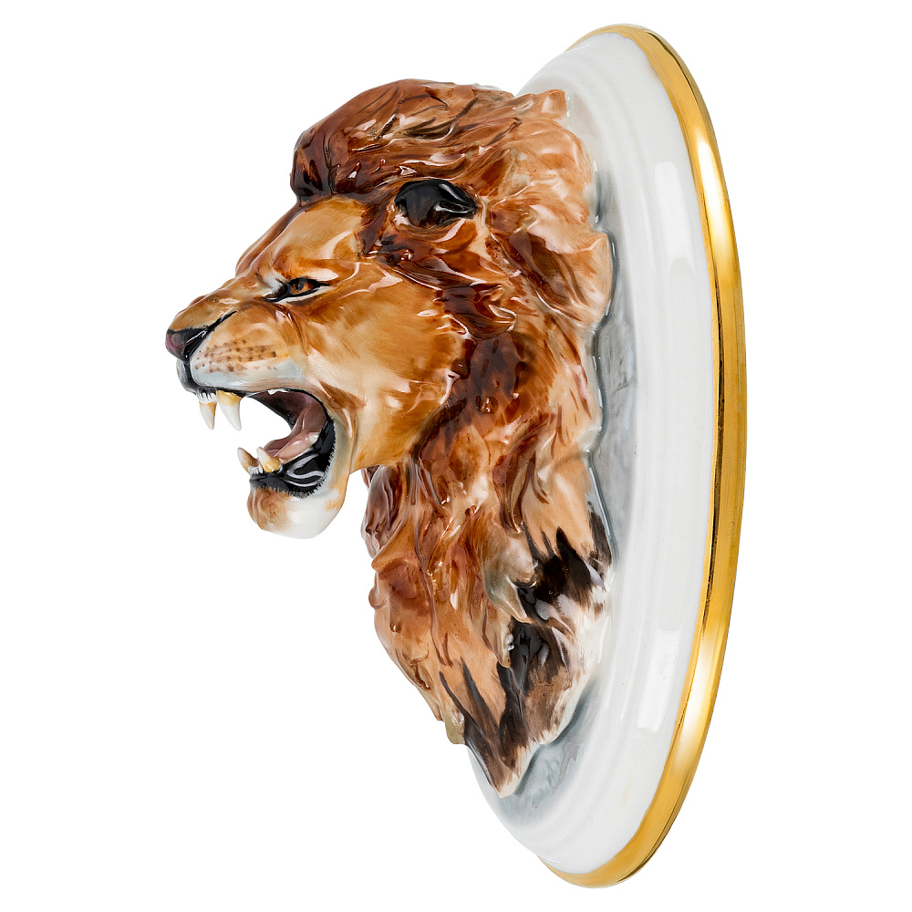 Панно фарфоровое «Лев». Серия «Африка» 10х16 см - интернет магазин Русь Велика я фото 2