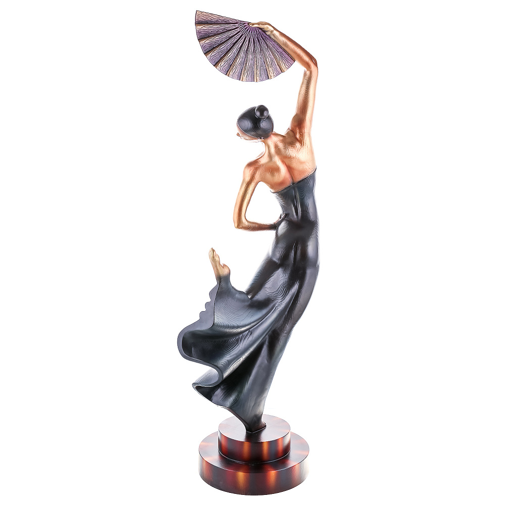 Скульптура из дерева с ручной росписью «Девушка Кармен» - интернет магазин Русь Велика я фото 4