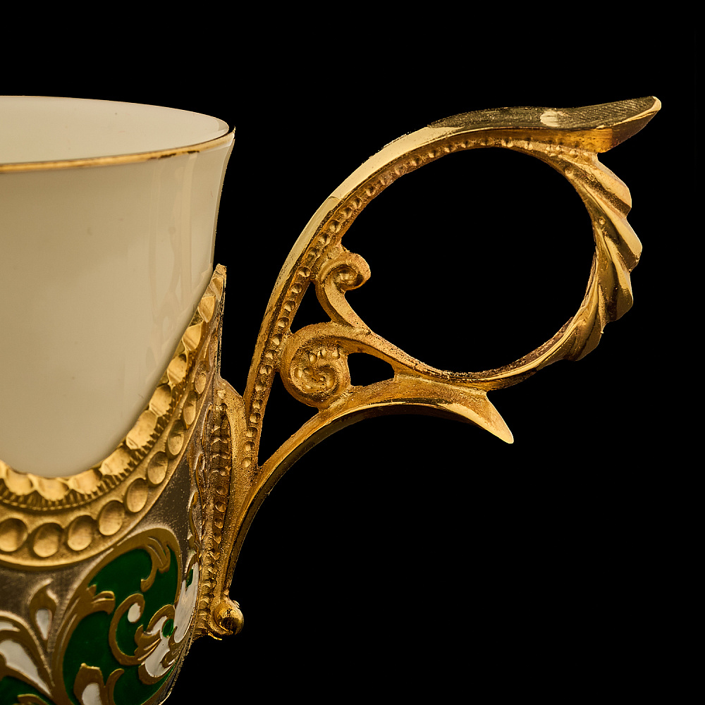 Самовар электрический 3 л с сервизом «Малахит». Златоуст - интернет магазин Русь Велика я фото 15