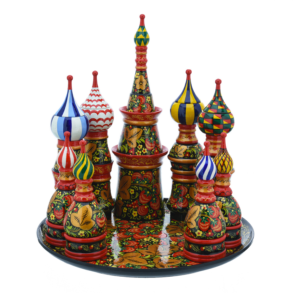 Набор для специй «Купола». Хохлома - интернет магазин Русь Велика я 