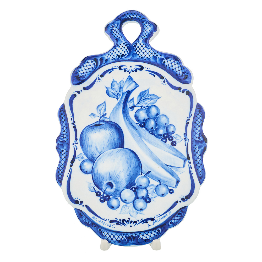 Доска разделочная «Натюрморт». Гжель - интернет магазин Русь Велика я 