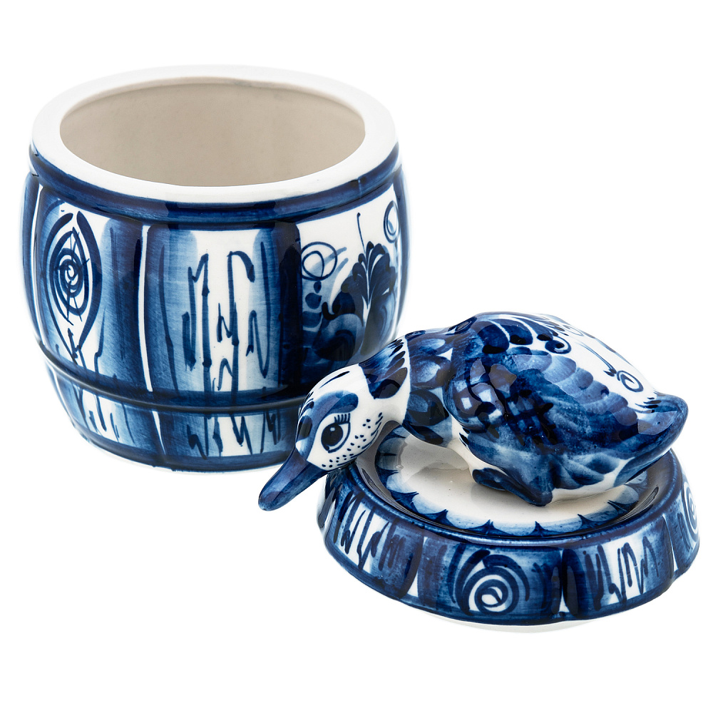 Икорница «Уточка». Гжель - интернет магазин Русь Велика я фото 1