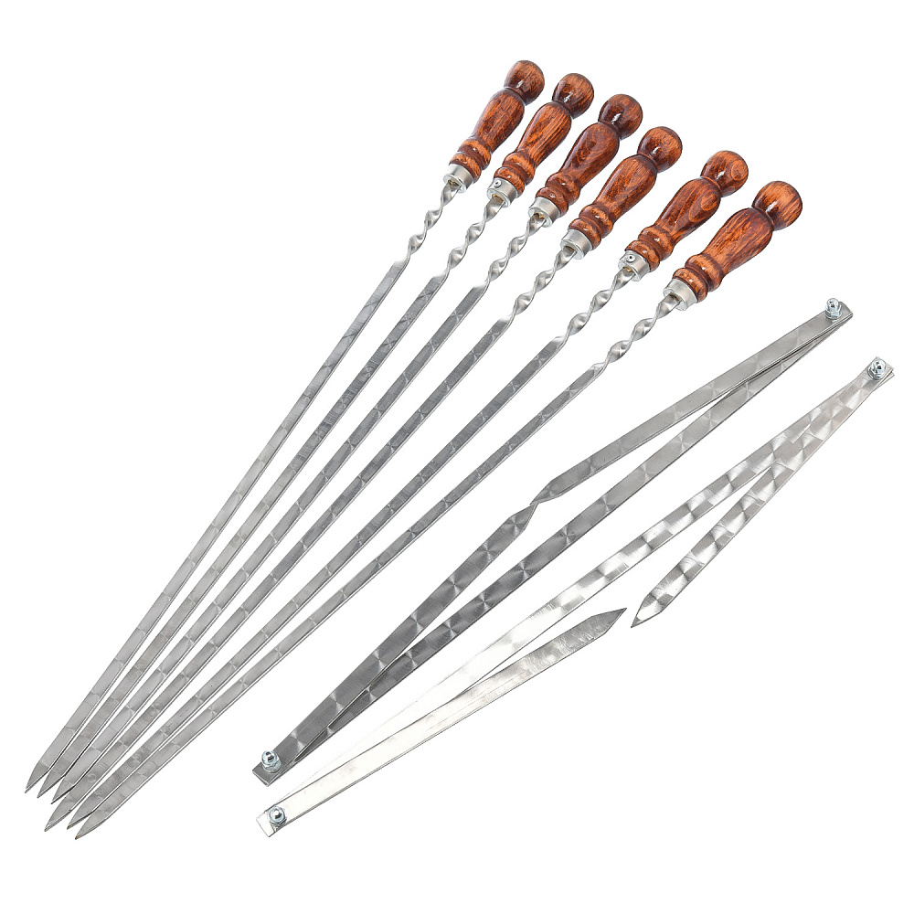 Шашлычный набор в кожаном футляре «Колчан» - интернет магазин Русь Велика я фото 2