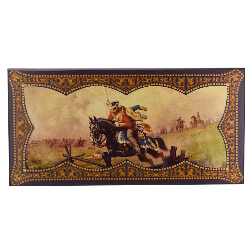 Нарды деревянные «Гусарские» 60х30 см - интернет магазин Русь Велика я фото 9