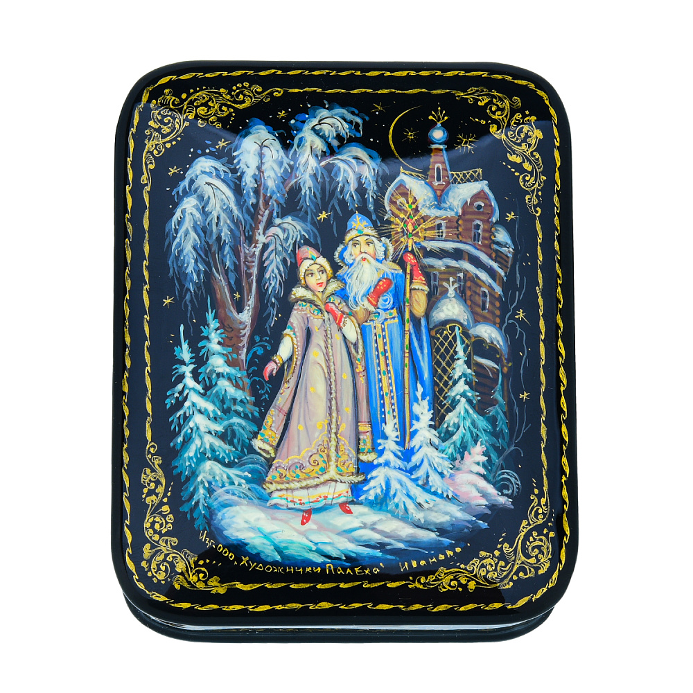 Шкатулка с художественной росписью «Снегурочка» - интернет магазин Русь Велика я 