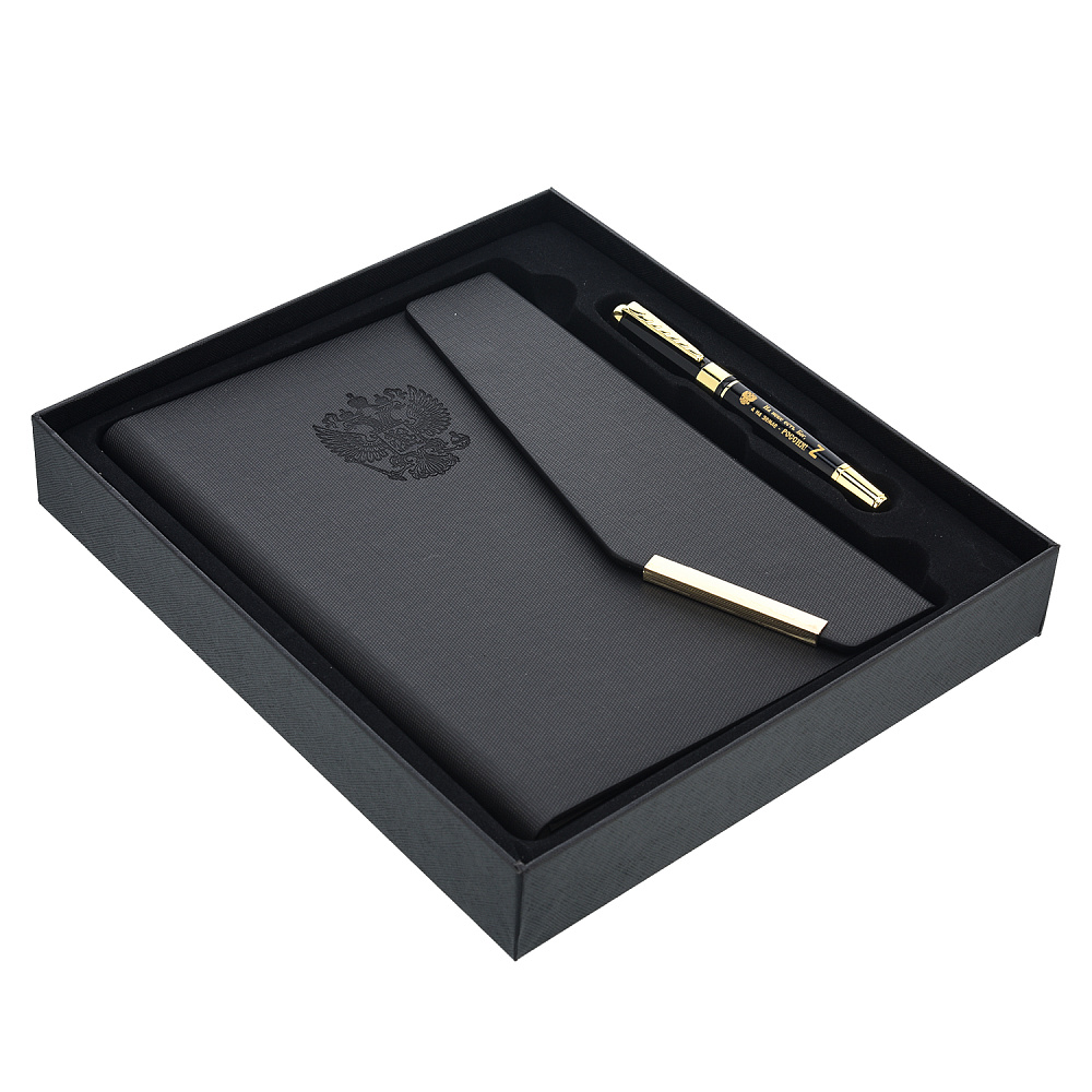 Подарочный набор с ежедневником и ручкой «Герб РФ» - интернет магазин Русь Велика я фото 1