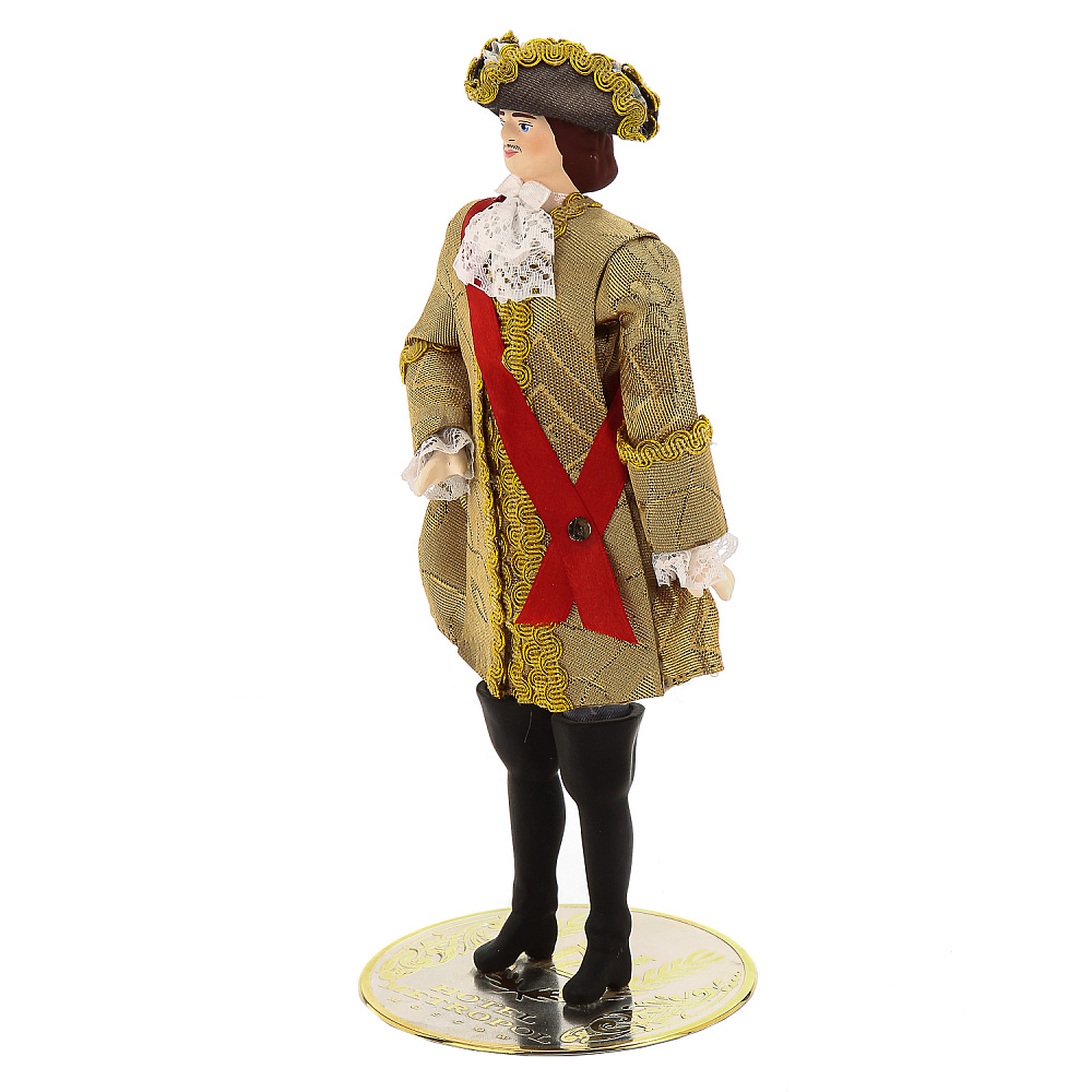 Фарфоровая кукла «Император Петр I в парадном камзоле» - интернет магазин Русь Велика я фото 1