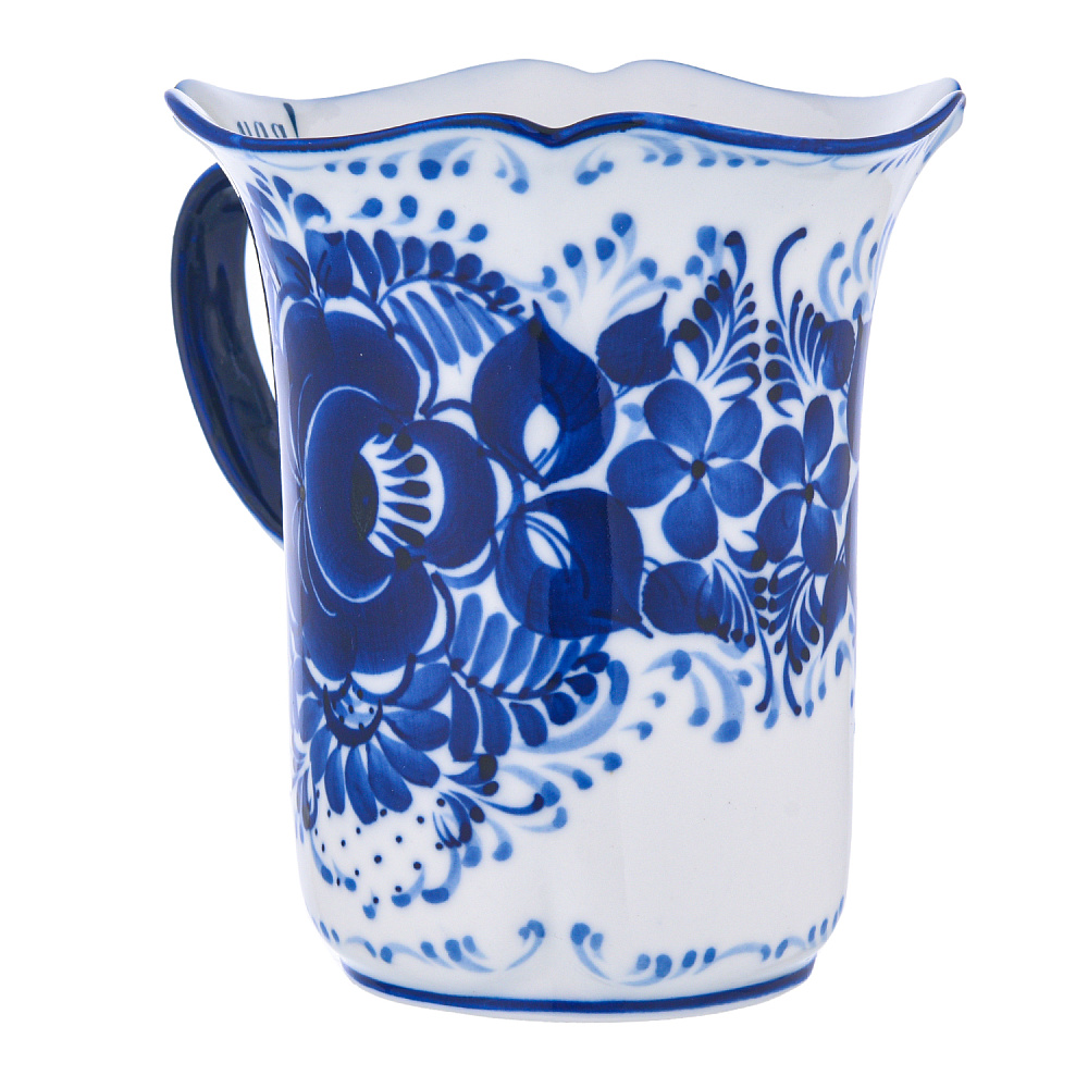 Чайный бокал «Колокольчик». Гжель - интернет магазин Русь Велика я фото 1