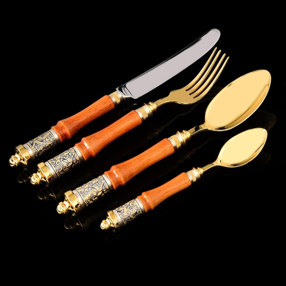 Столовый набор «Византия» на 6 персон. Серебро 925* - интернет магазин Русь Велика я фото 3